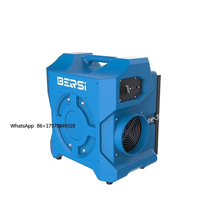 Commercial 500 600 800 Cfm Hepa 13 Filter Industrial Negative Air Machine Air Scrubber Portable Dust Air Cleaner Purifier Vacuum