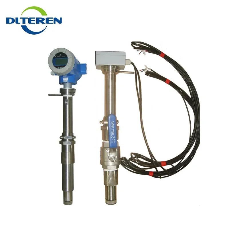 Insertion Type Water Flow Meter Electromagnetic Magnetic Flowmeter In Conductive Liquid Teren