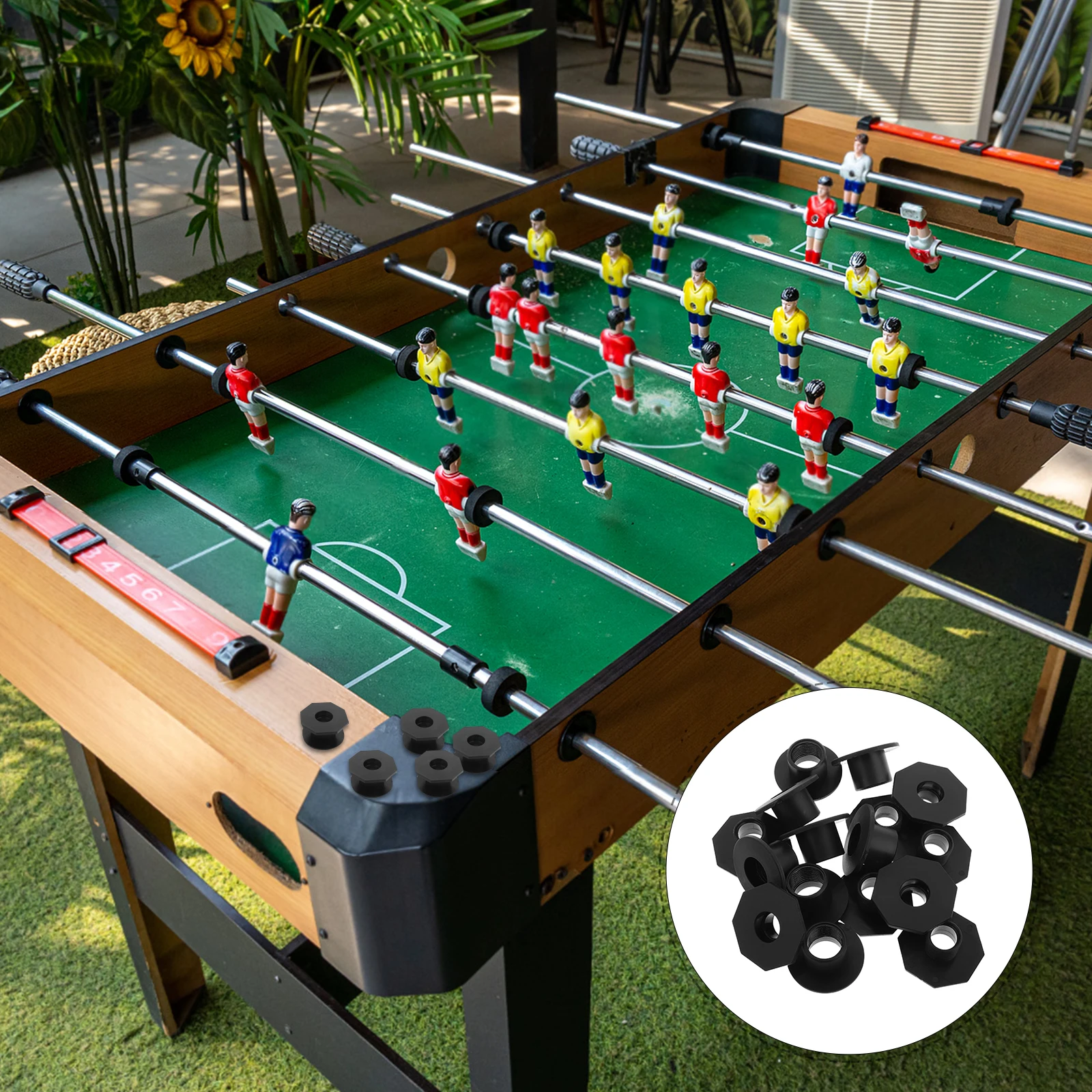 8 คู่ Foosball Men เปลี่ยนเครื่องแบริ่งพลาสติกอะไหล่ตารางเกมฟุตบอลอุปกรณ์เสริมการหมุนเรียบ