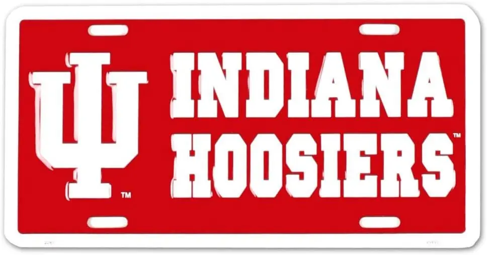 (6x12) Indiana Hoosier NCAA Tin License Plate