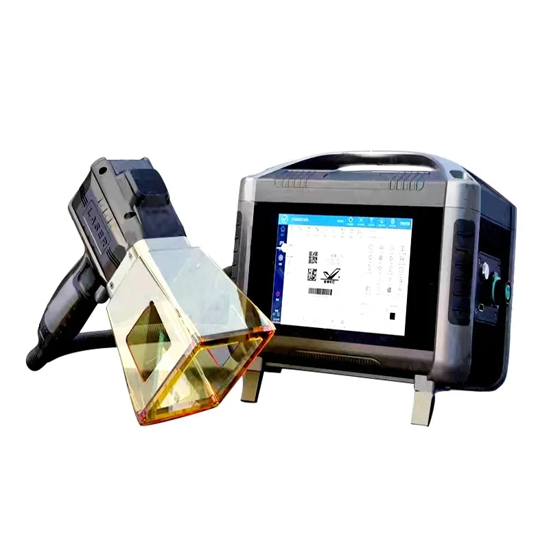 

Laser Small Portable Fiber Handheld Laser Marking Machine Stainless Steel Nameplate Metal Coding and Lettering Ceramic