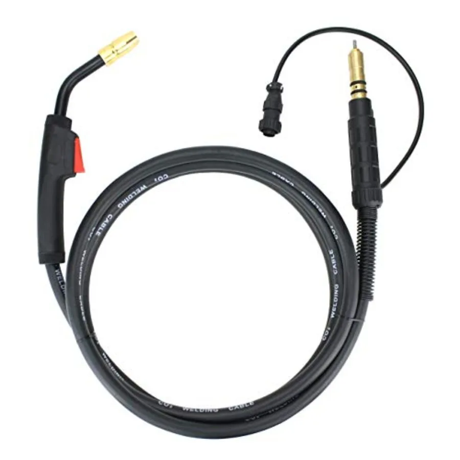 

Сварочная горелка MIG на 100 ампер, совместимая с Miller - кабель 10 футов - двухконтактный сигнальный разъем