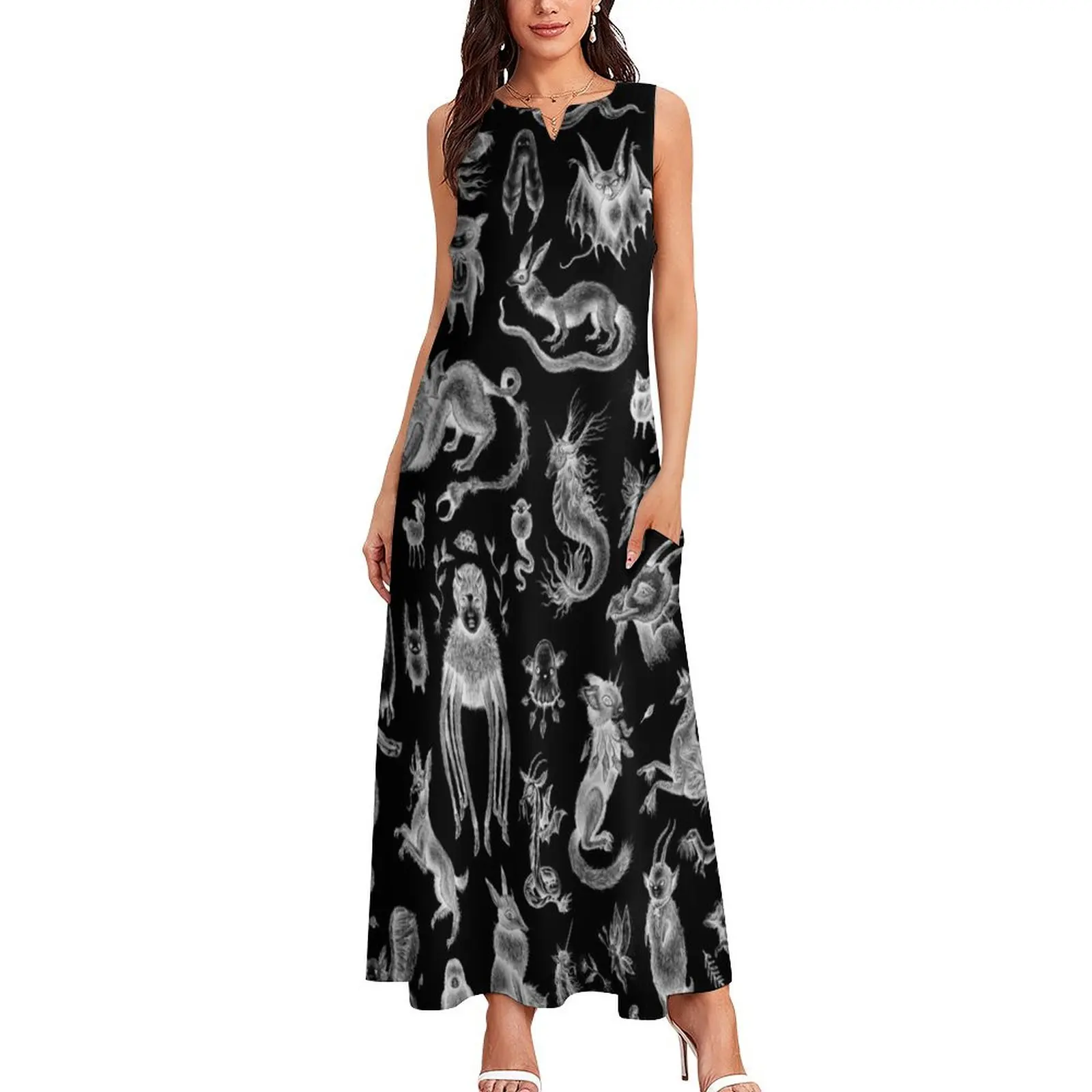 We Are Not Alone - inverted Long Dress summer dress women 2024 Long veiled dresses