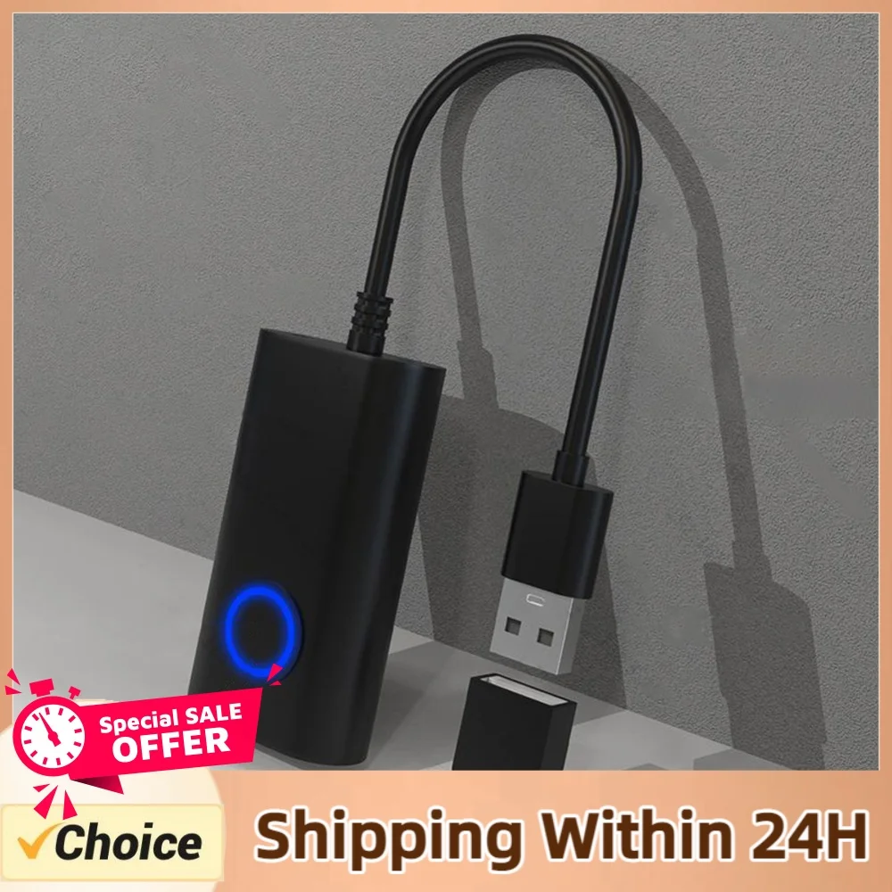 2 in 1 USB Type-C Mouse Jiggler with ON/OFF Switch Mouse Wiggler Shaker Drive Free Automatic Mouse Shaker for Keeps PC Active