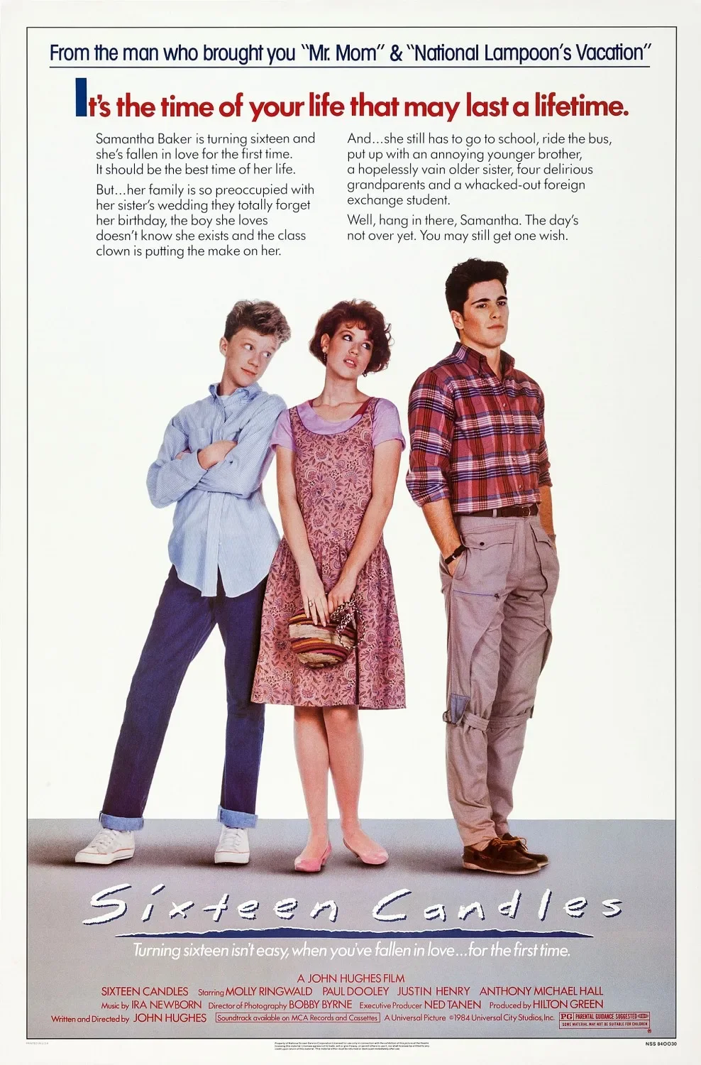 Sixteen Candles Movie ,Art Picture Print Silk Poster, Home Wall Decor