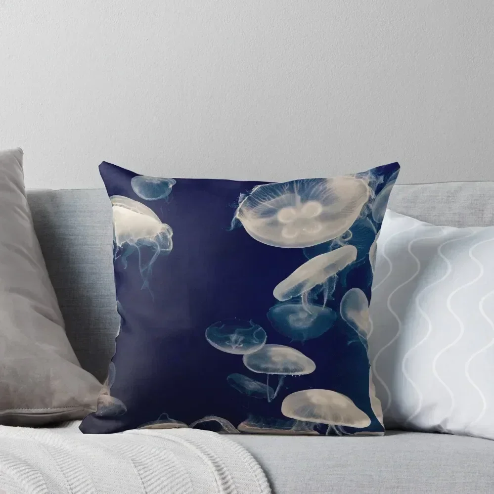 Ethereal Jellyfish - Aquatic Beauty Throw Pillow Pillow Cases Decorative Christmas Pillow Covers Decorative case