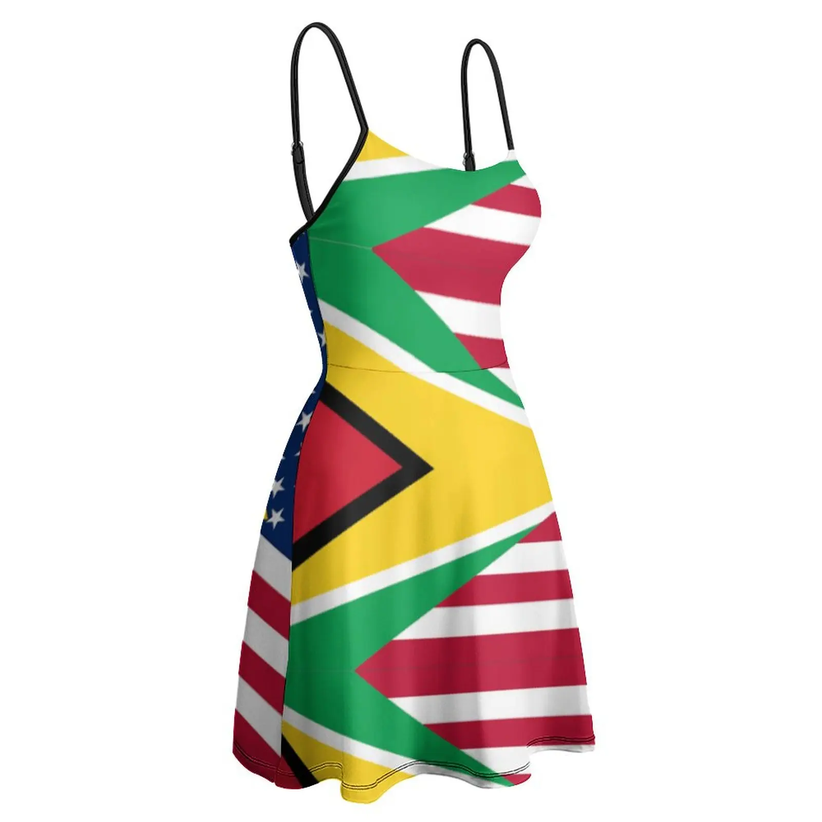 Sexy Guyanese amerikanische Flagge klassische Frauen Schlinge Kleid lustige Neuheit Partys Frau Kleid das Kleid süß