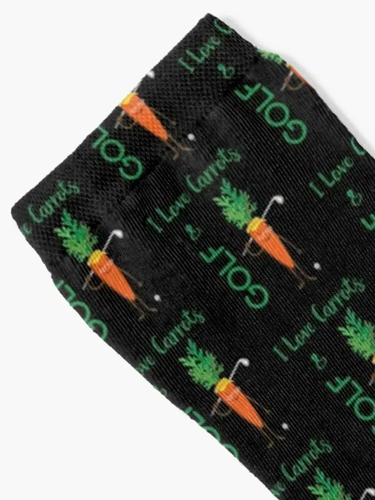 I Love Carrots & Golf - Golf Lover Golfer Vegan Veggie Gift Socks Running aesthetic Hiking boots Socks For Men Women's