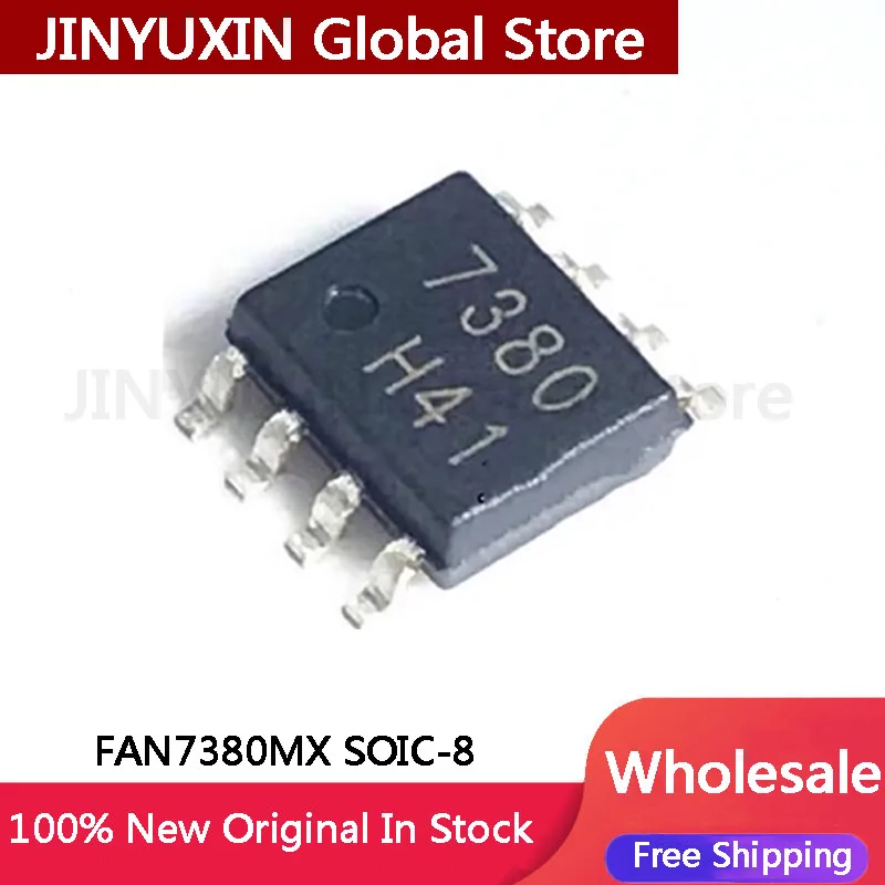 10-100 pz nuovo FAN7380 FAN7380MX 7380 SOP-8 ridge driver LCD power chip componenti IC Stock all\'ingrosso