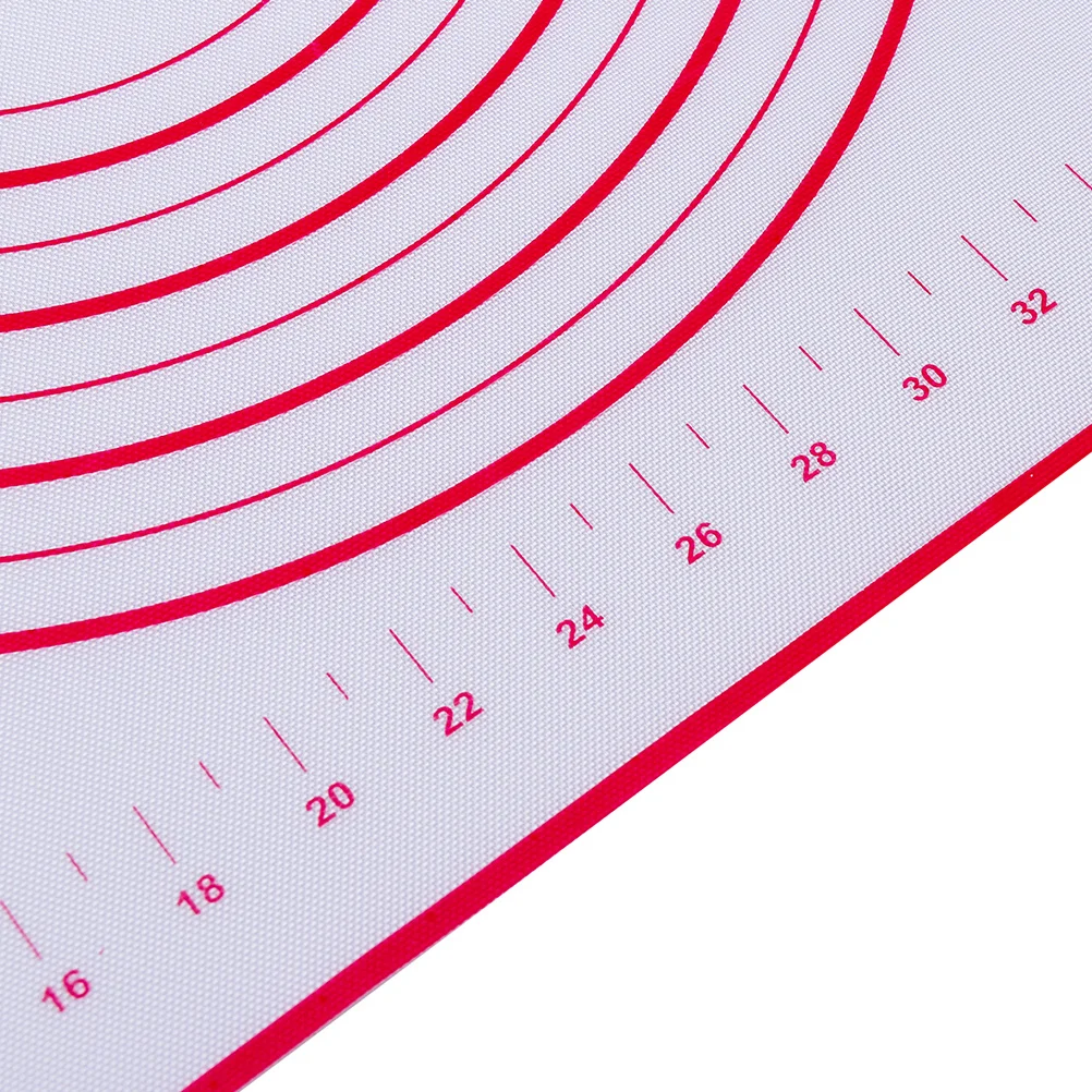 

2Pcs Stencil Pastry Mat Silicone Baking Mat Non Stick Baking Prep 40x60cm Large Dough Rolling Guide Crust