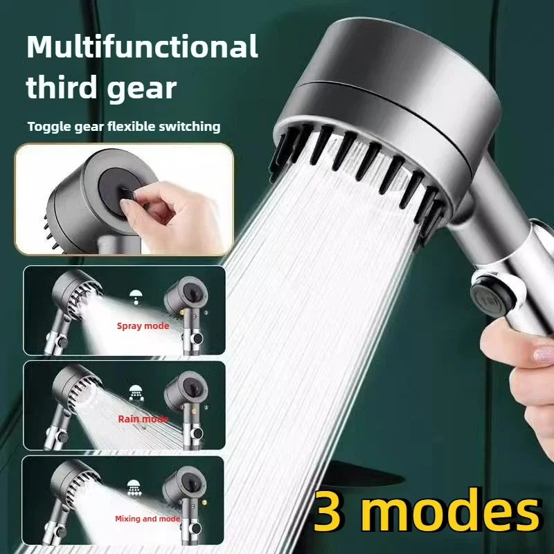 High Pressure Shower Faucet for Bathroom Kitchen Faucet  with Showe 3Modes Water Saving ShowerHead Replete for Shower Set