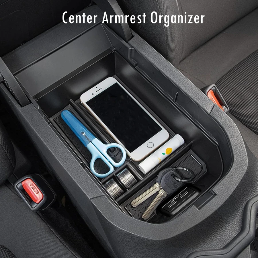 TPE Door Organizer Tray for Toyota RAV4 2025 2024 2023 ABS Center Console Tray Armrest Insert Container Rav4 Accessories