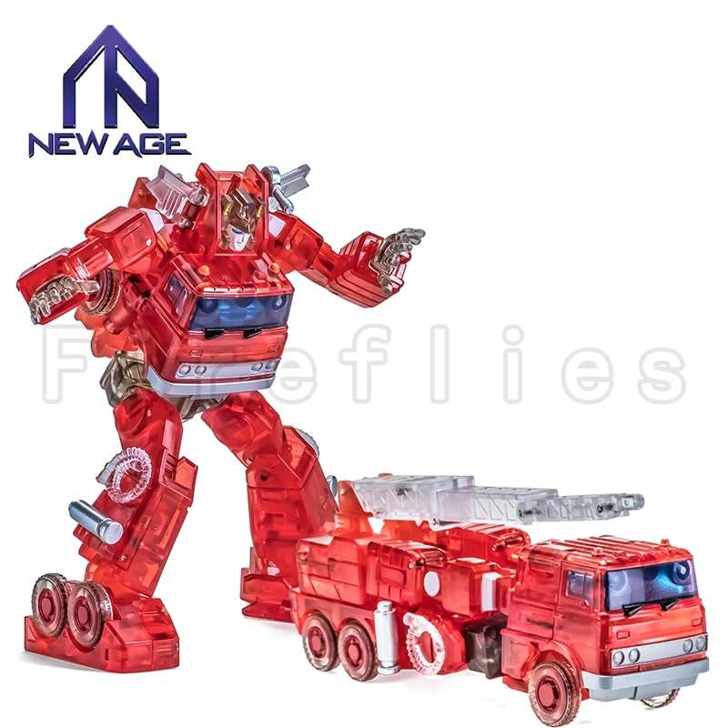 9.8ซม.NEWAGE NA Transformation หุ่นยนต์ตุ๊กตาขยับแขนขาได้ H46T Backdraft อะนิเมะรุ่นของเล่นสำหรับของขวัญ Gratis Ongkir