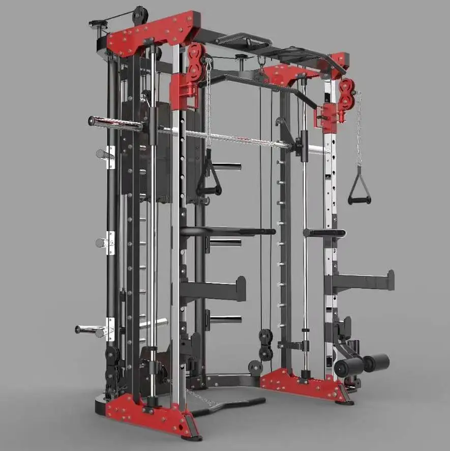 Máquina comercial de ginástica, equipamento de exercício fitness esportivo, suporte de agachamento, rack de energia, máquina smith