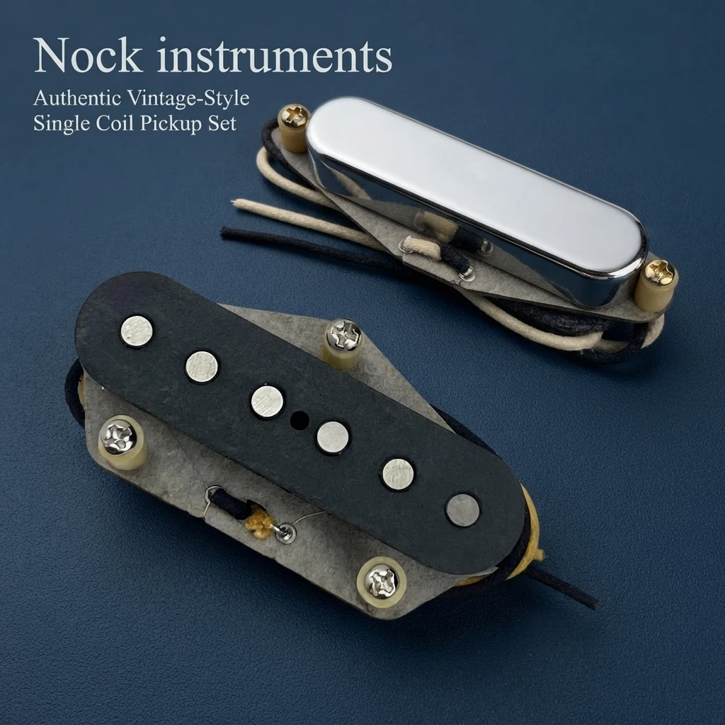 1964 Hot Classics Bridge Pickup, Alnico 3 Magnet, Staggered Pole, Cloth Wire, Mounting Hardware for TL Style Electric Guitars