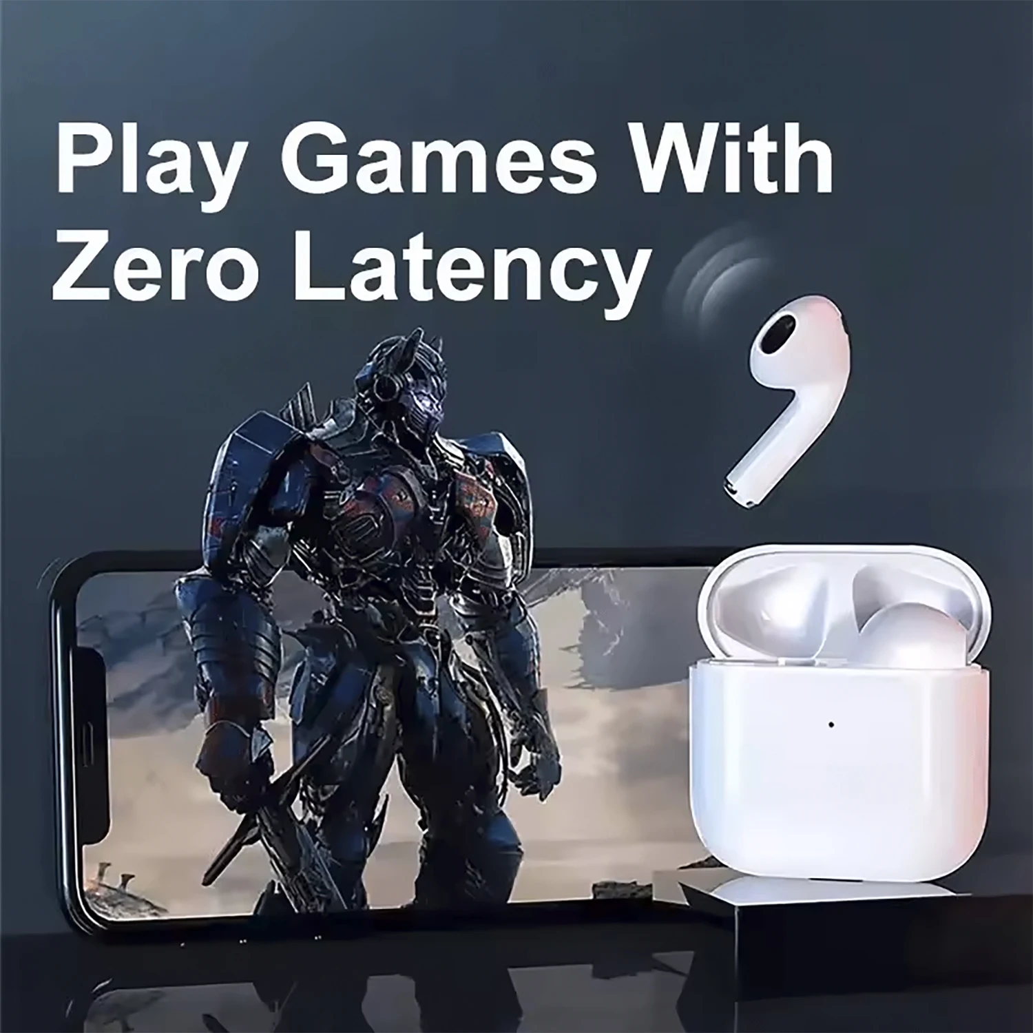 سماعات أذن Air Pro بلوتوث 5.0 لاسلكية، سماعة رأس رياضية مقاومة للماء TWS HD مع ميكروفون مع سماعات أذن تعمل باللمس للهواتف الذكية