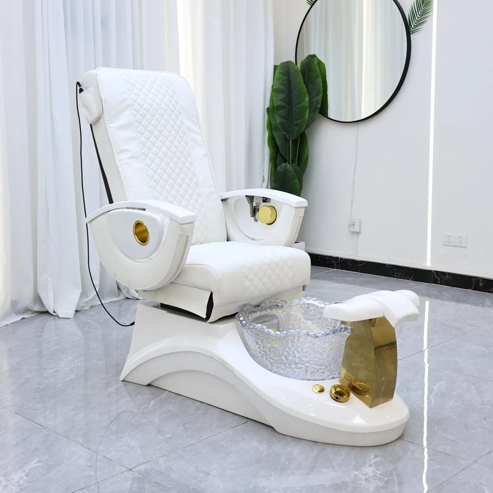 

Nail Salon Sofa, Foot SPA Massage Foot Soaking Chair, Automatic Massage Chairs, Nail Beauty Shop Furniture Factory Wholesale