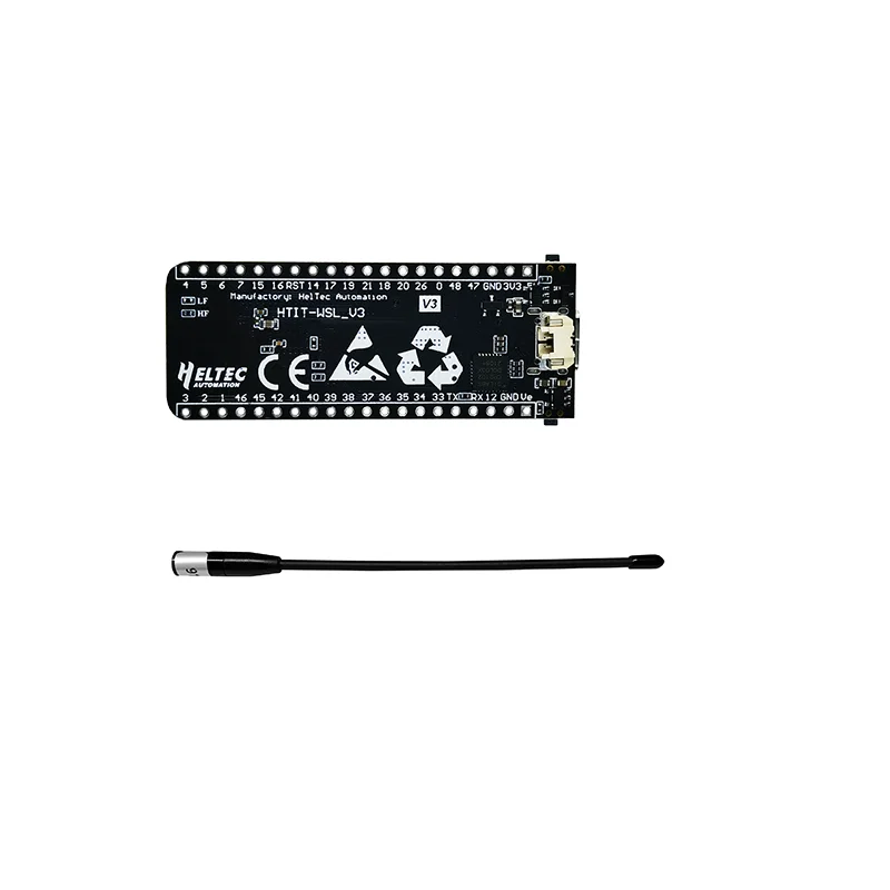 Heltec LoRa Meshtastic SX1262 ESP32-S3FN8 Stick Lite Wireless V3 With 868 915 MHz Whip Antenna Connection Arduino® IoT