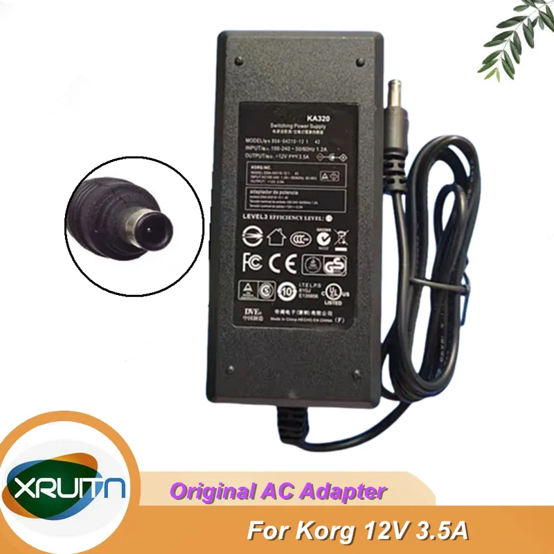 Original Swithing Power Supply for KORG PA50 SP250 LP350 Electronic Orgen Keyboard Charger 12V 3.5A AC Adapter Charger 5.5mm