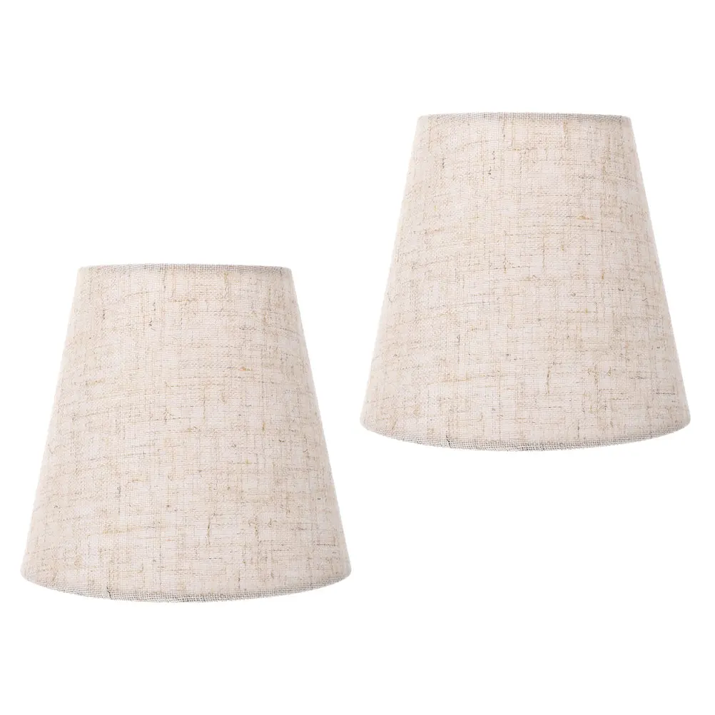 

2pcs Cloth Desk Light Cloth Craft Lamp Cover Lampshade Indoor Lampshade for Table Desk Floor Lighting Decorations