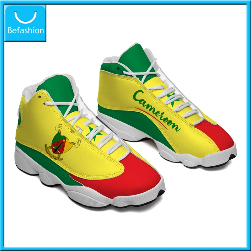 Dropshipping Print On Demand Central Africa Cameroon Central African Chad Congo Gabon Flag Custom Sneaker Shoes Free Shipping