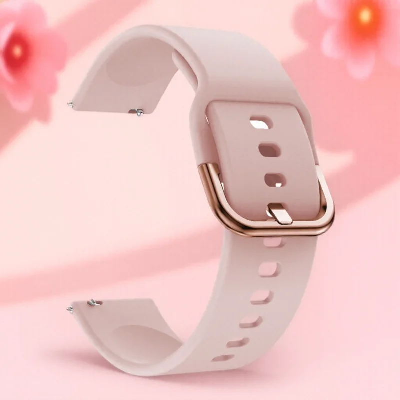 الرياضة 20 مللي متر سيليكون الفرقة لساعة سامسونج جالاكسي 7/6/5/4 40 44 مللي متر حزام لهواوي GT 2 42 مللي متر/Amazfit GTS الرجال النساء سوار
