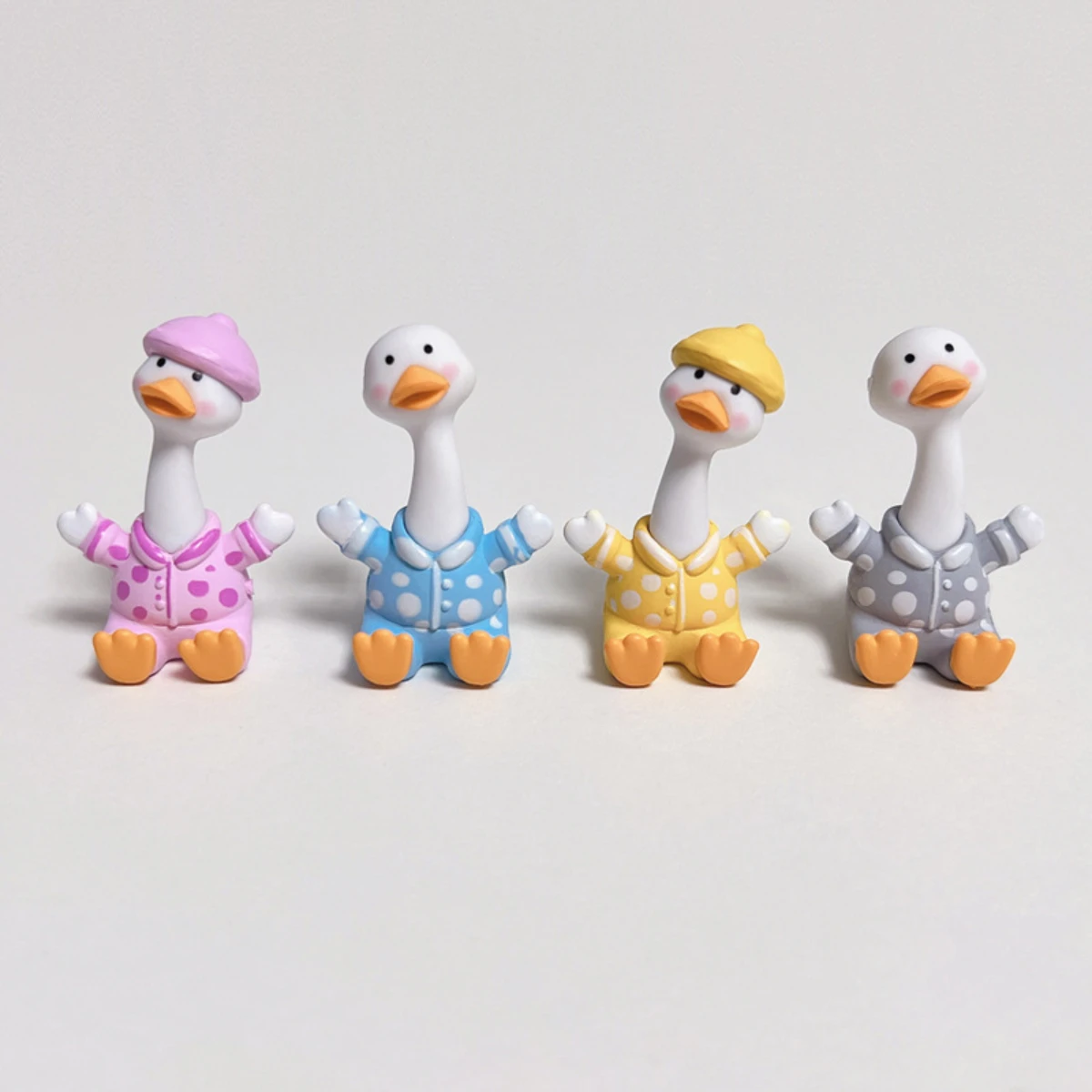 4 Happy Duck Styles, Home Decor Micro Landscape, Car Control Decoration Cute Duck XXL