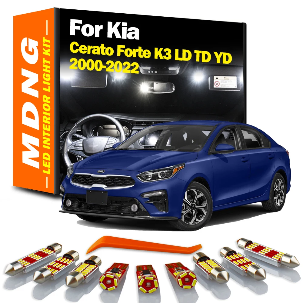 MDNG LED Interior Light Map Dome Bulb Kit For Kia Cerato Forte K3 LD TD YD 2000- 2017 2018 2019 2020 2021 2022 Car Accessories