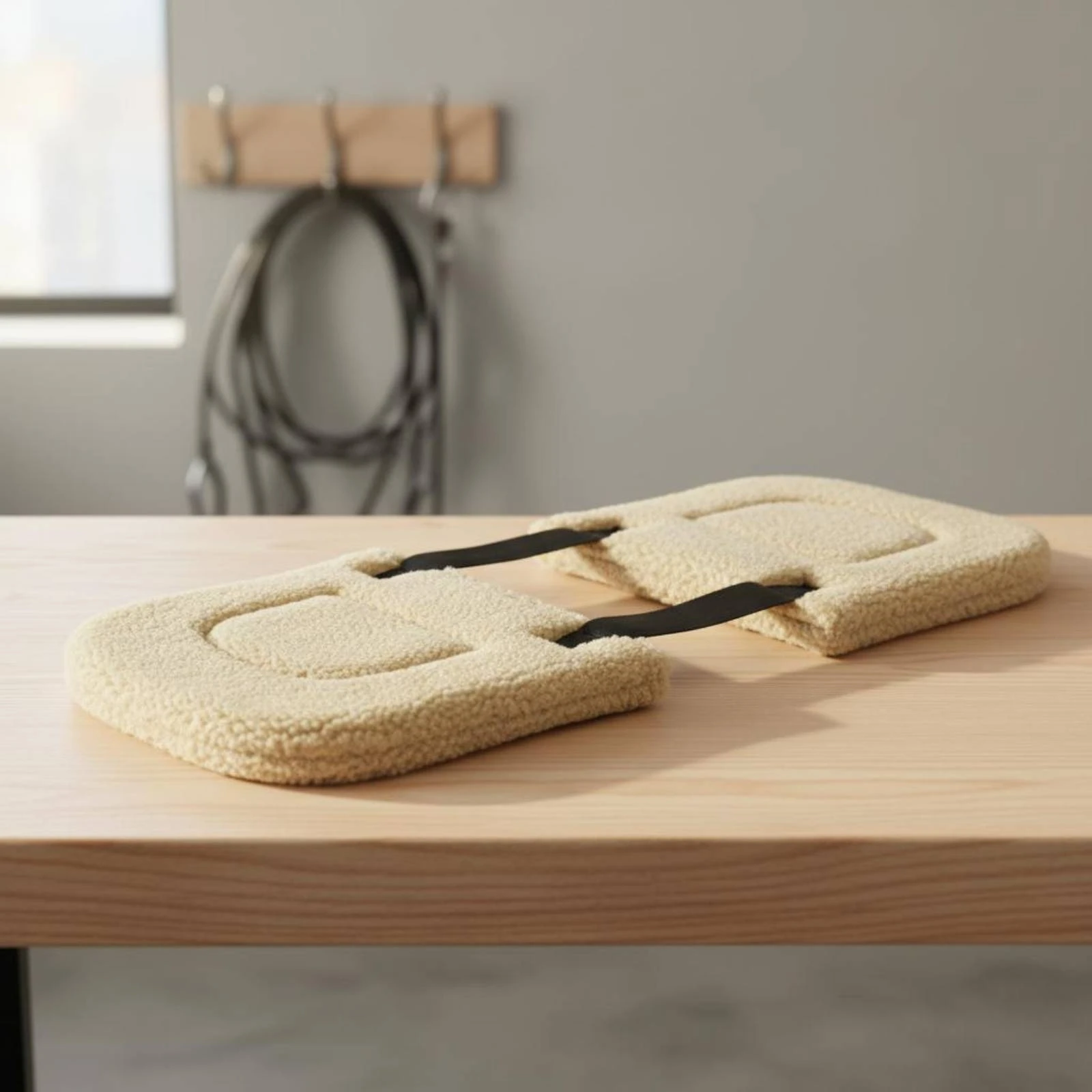 Thick Western Saddle Pad Anti Rub Wool Felt Saddle Pad Equine Gear Safeguarding Breathable for Endurance Riding