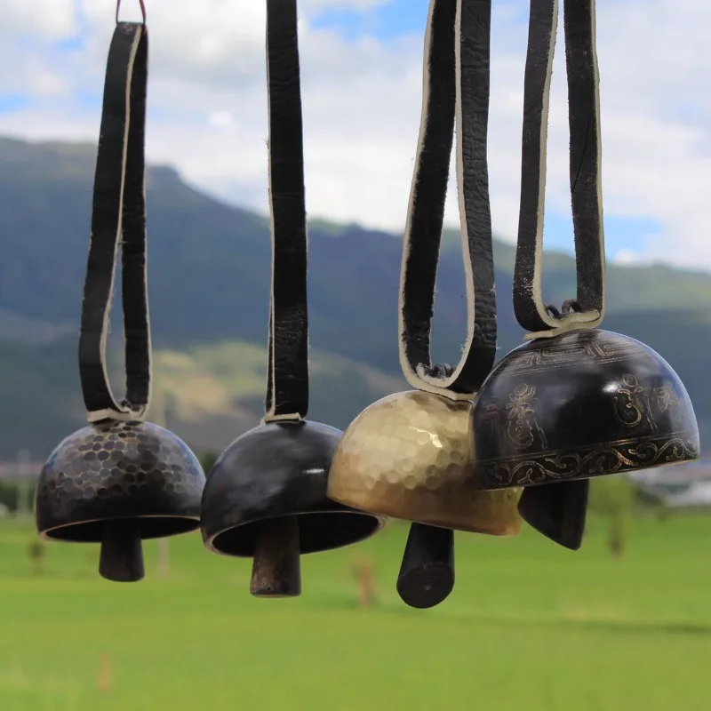 

Yunnan handmade copper wind chimes horn copper bells tea horse ancient road style