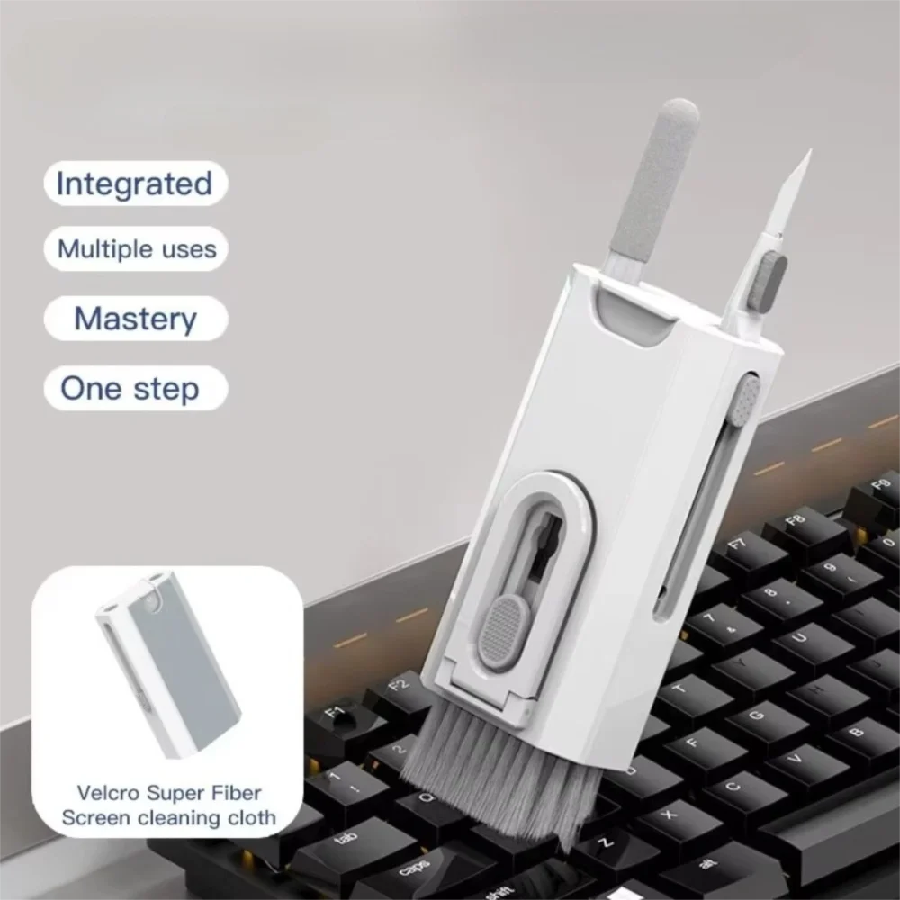 Convenient 8 IN 1 Computer Cleaning Kit Screen Brush Multifunctional Keycap Puller Set Cleaning Brush Keyboard Cleaner Tools Set