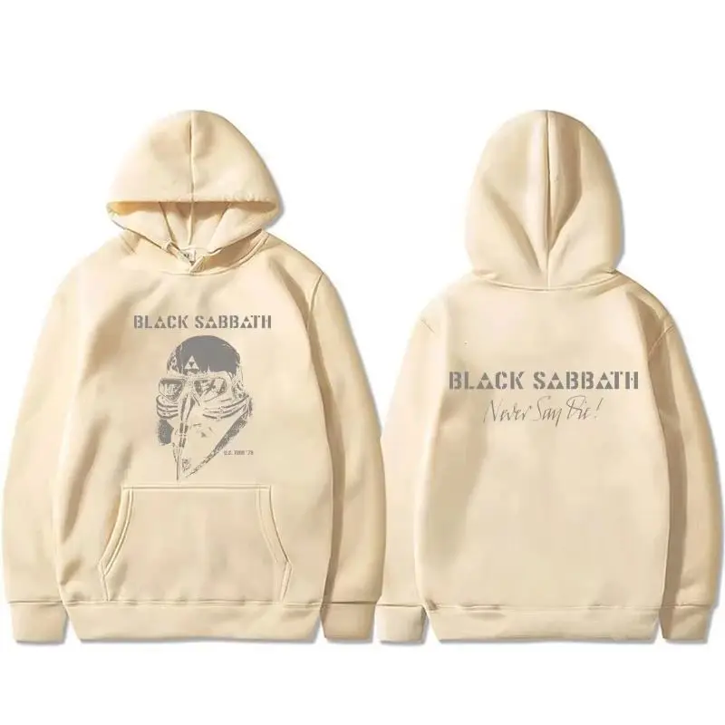 Ozzy Osbourne pulôver Heavy Metal Rock Band Black Sabbath Tour moletom com capuz punk gótico vintage moletom unissex
