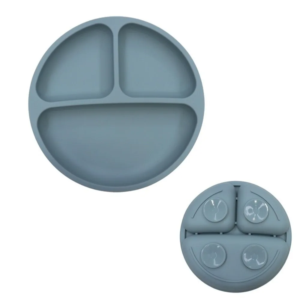 

Silicone Material Sucker Plate Suction Design BPA Free Silicone Dining Plate Feeding Bowls Training Tableware Children Dishes