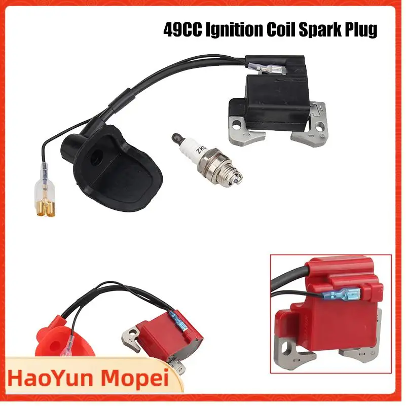 

Black Red Performance Ignition Coil for 47cc 49cc Motor Kids Quad ATV Racing Pocket Dirt Bike Motocross
