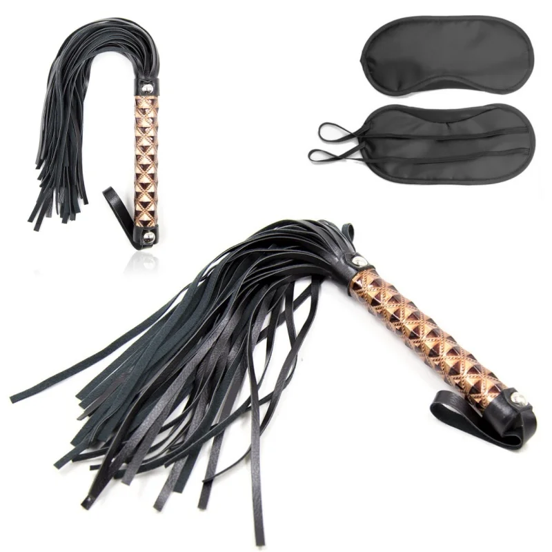 Prodotti per adulti frusta con manico con motivo a diamante kit Bdsm Slave Lash Flogger sculacciata giochi erotici benda giocattoli del sesso per le donne