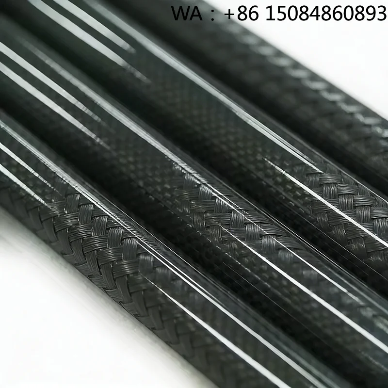 3K Plain Twill Carbon Fiber Tube, Corrosion Resistant Durable, Matte Glossy Custom Pipe for Industrial Sports Use