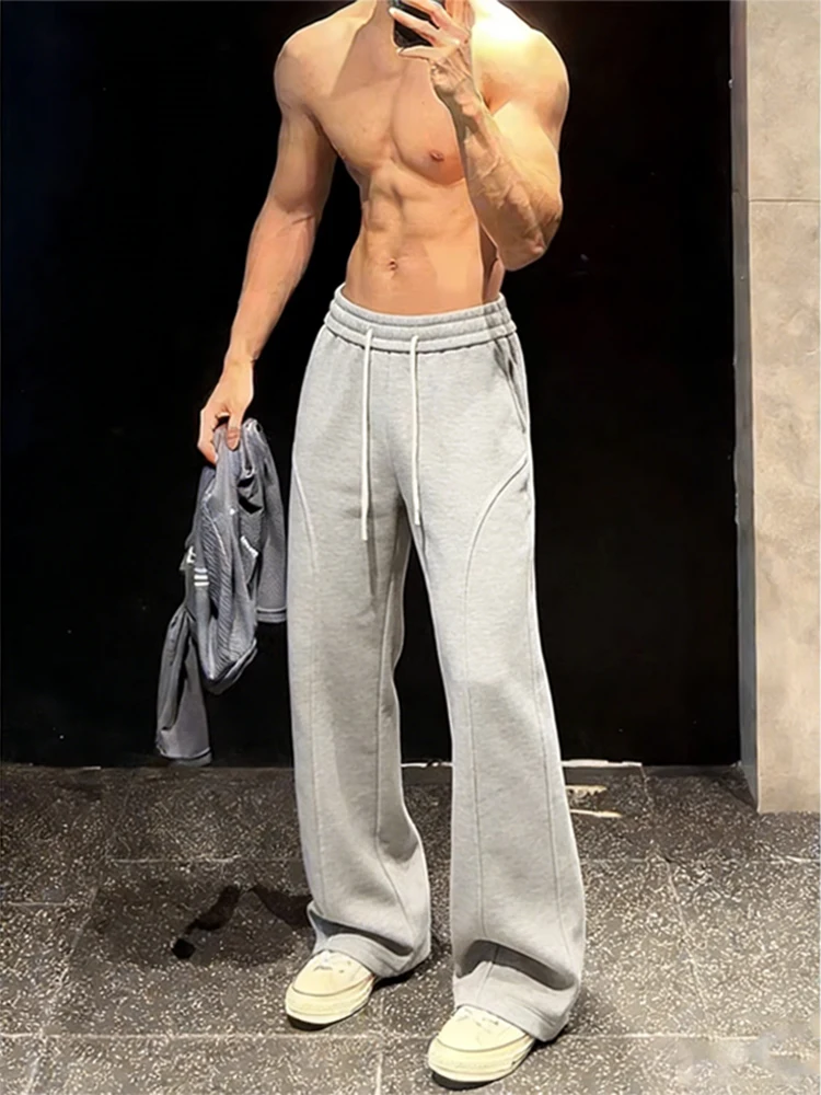 

Мужские спортивные брюки Cleanfit Heavyweight: весенние, для фитнеса и тренировок, американского прямого кроя, повседневные, свободные, со средней посадкой, на резинке