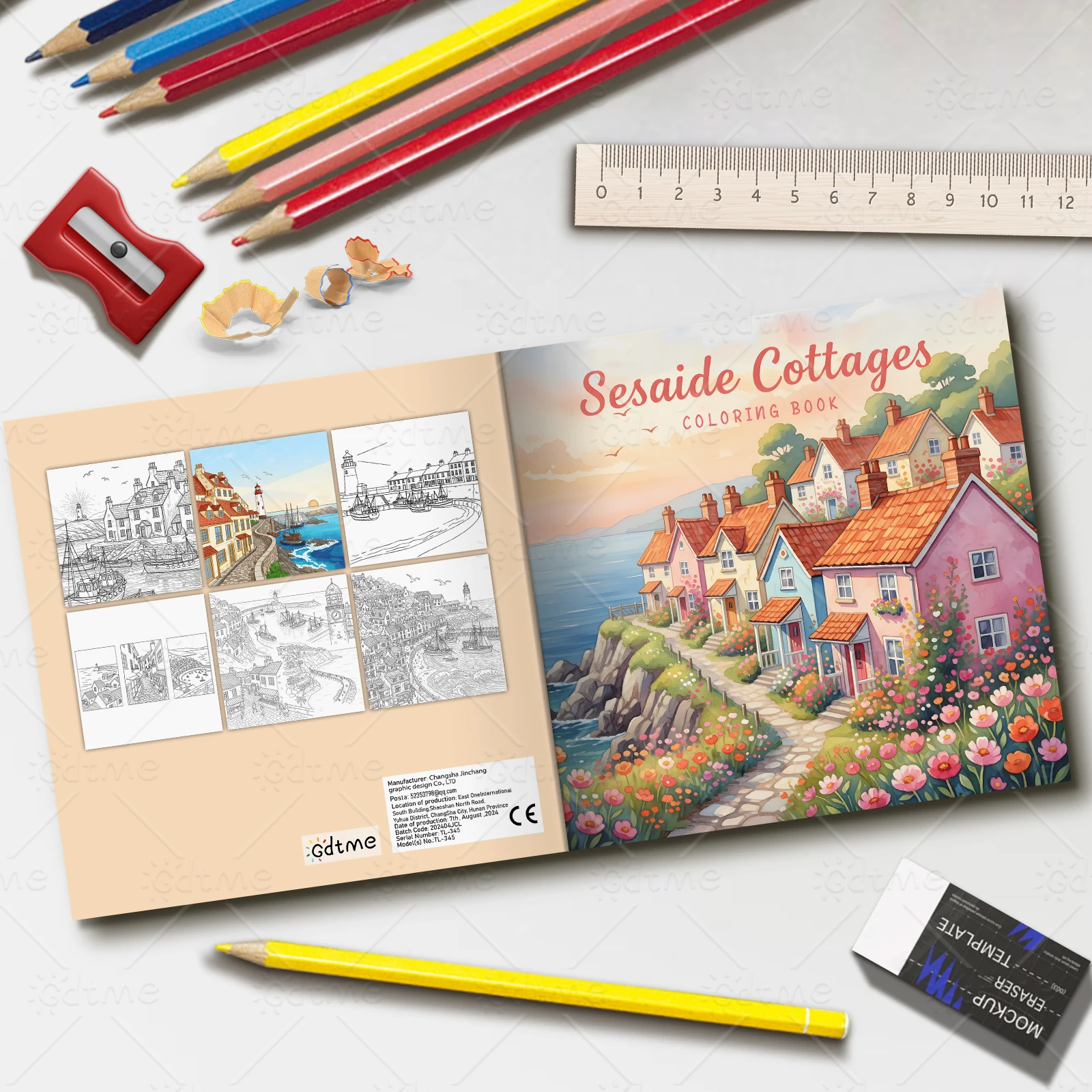 Strandhütten Malbuch für Erwachsene – Kühne, einfache Muster, lehrreich, stressabbauend, entspannend, DIY-Zeichenkunstbuch – Detail 2