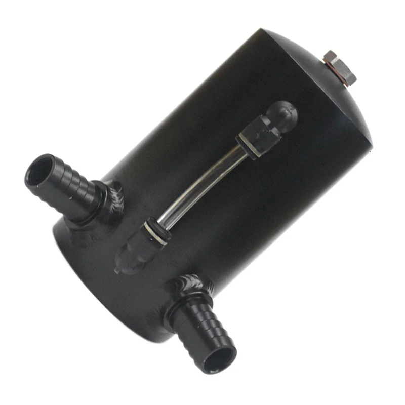 

Aluminum Alloy Oil Catch Tank Universal Car Styling Engine Fuel Separator Reservoir 500Ml 2X19mm