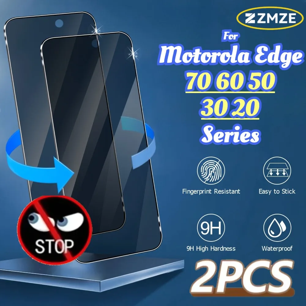 

2 Pcs Privacy Tempered Glass For Motorola Edge 70 30 20 60 Stylus 60 50 30 Neo 30 Pro 20 Fusion Series Anti Spy Protectivel Film