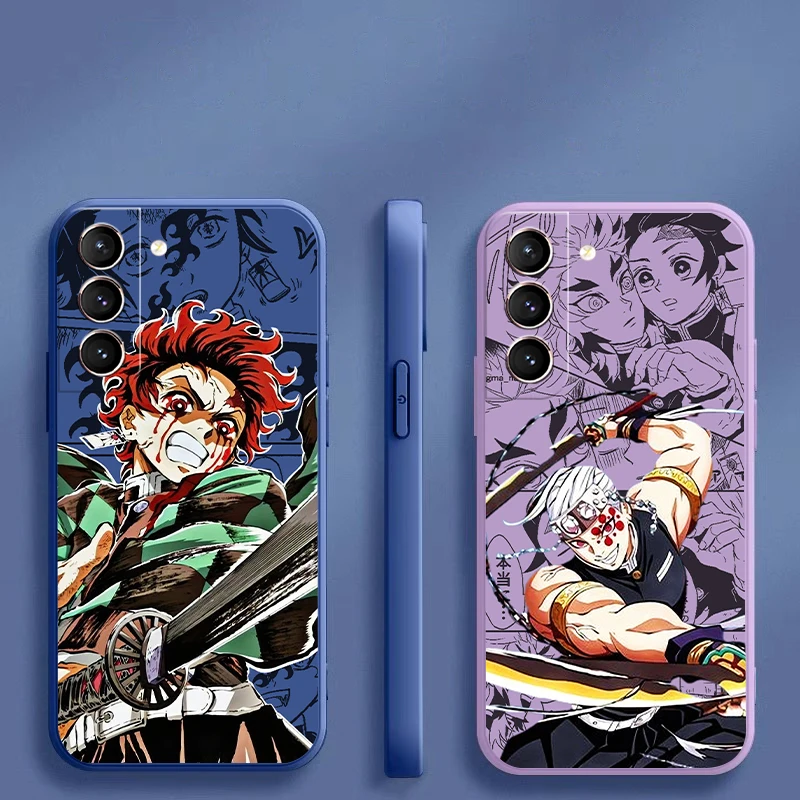 Demon Slayer Uzui Tengen For Samsung Galaxy S24 S23 S22 S21 S20 Ultra S10 Plus S23 S21 S20 FE Phone Case Liquid Silicone Cover