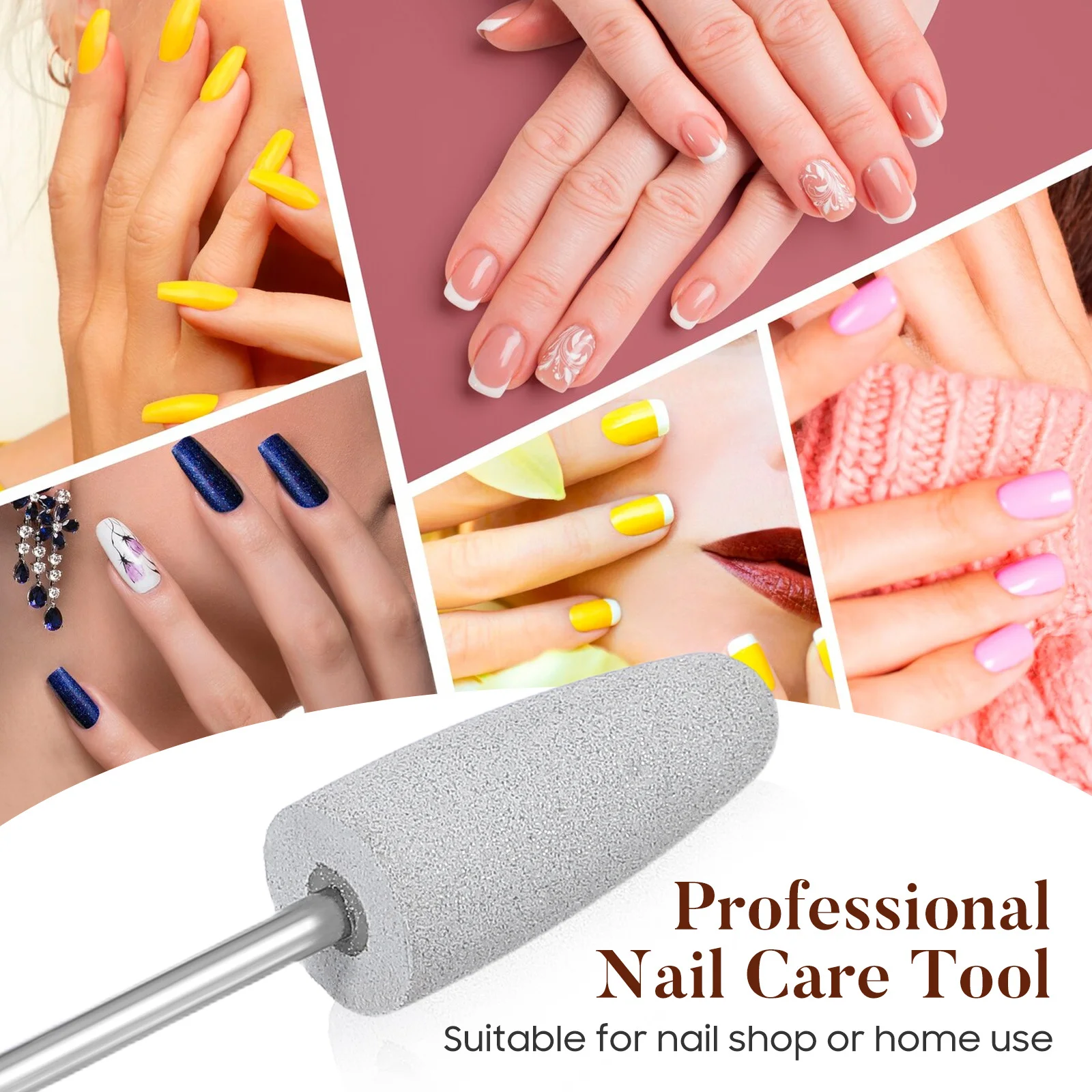 Siliconen slijpkop klein formaat spinaal ontwerp voor verwijdering van dode huidverzorging elektrische manicure werktuigmachine manicure boor