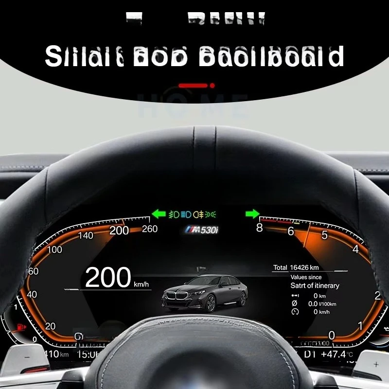 سيارة LCD لوحة القيادة الرقمية ل X5 E70 X6 E71 لوحة أداة العنقودية الديك عداد السرعة Carplay التحكم المركزي 2006-2013 #4