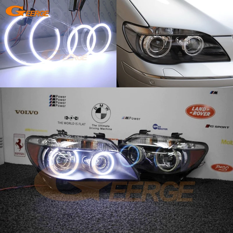 For BMW E66 E65 Facelift 730d 730i 735i 740i 745i 750I 760i 2006 2007 2008 Ultra Bright COB Led Angel Eyes Halo Rings Day Light