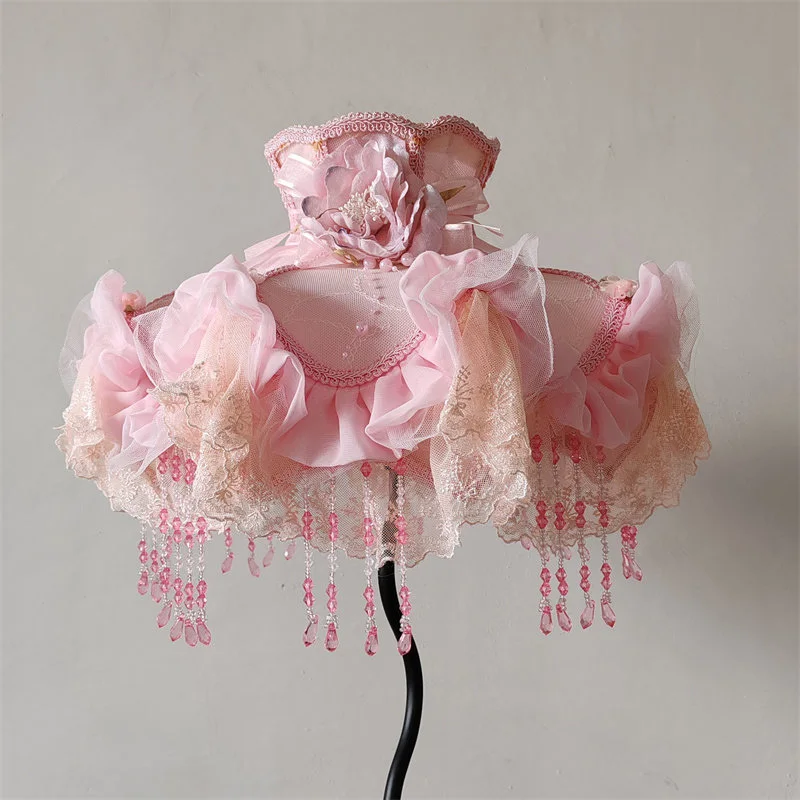 European Retro Table Lamp Fabric Lampshade Resin Bedroom Decoration Bedside Lamp Home Indoor Wall Lamp  Floor Light Desk