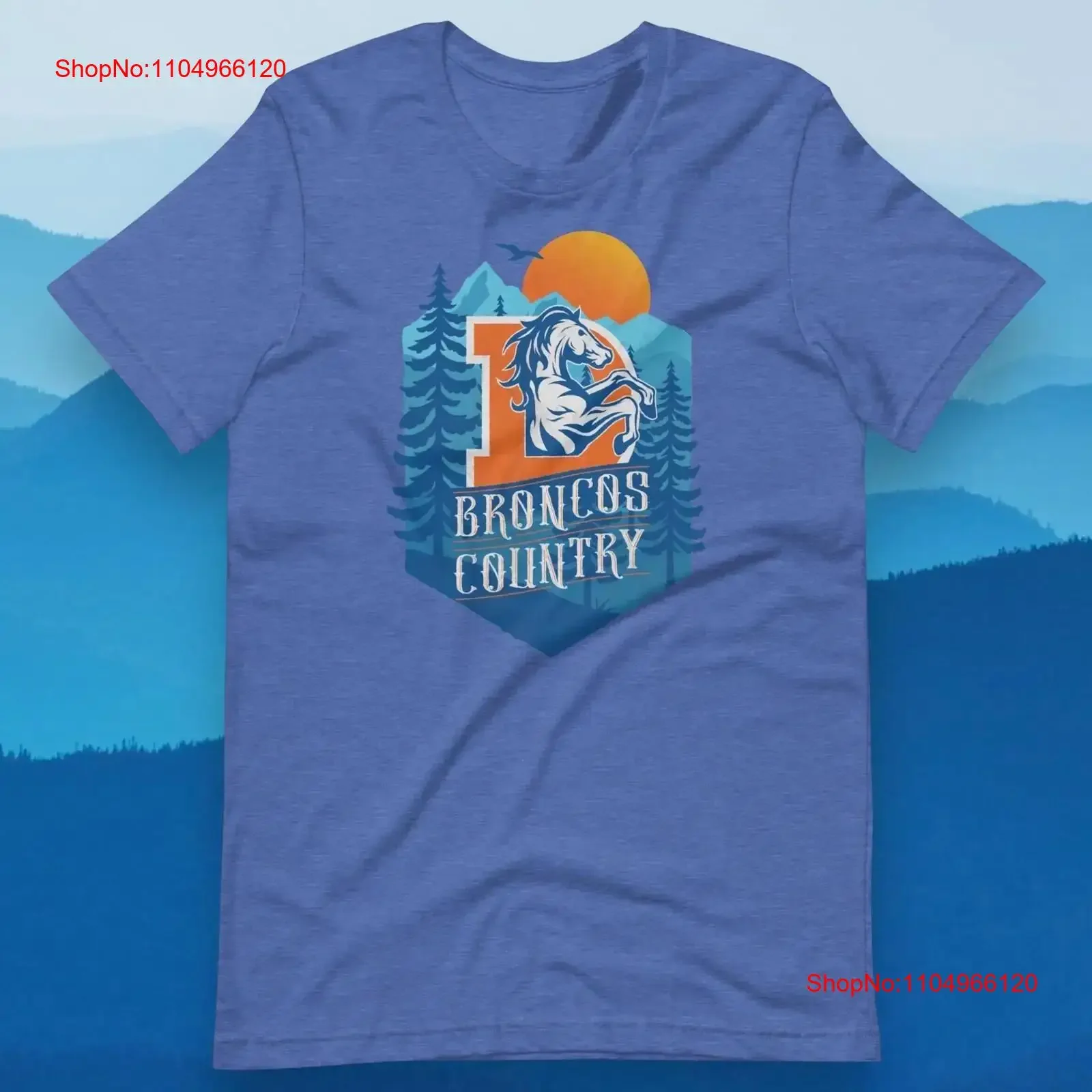 Broncos Country shirt Denver Colorado T fan vintage Washed Top For Everyday Wear fashion Slightly Stylish Breathable Soft homme