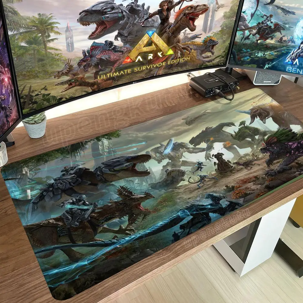 Tapis de souris ARK Survival Evolved, tapis d'ordinateur à motifs d'anime, tapis de bureau pour entreprise, tapis de souris de jeu grand format, tapis de bureau 900x400.