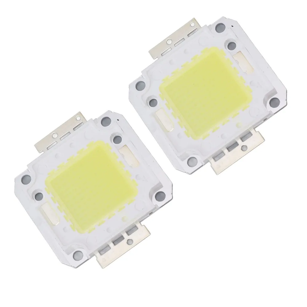 2PCS Bright 100W COB LED Light Chip 10000LM 32-34V High Power LED Chip Aluminum 6000K LED Light Chip Beads LED Casting Light