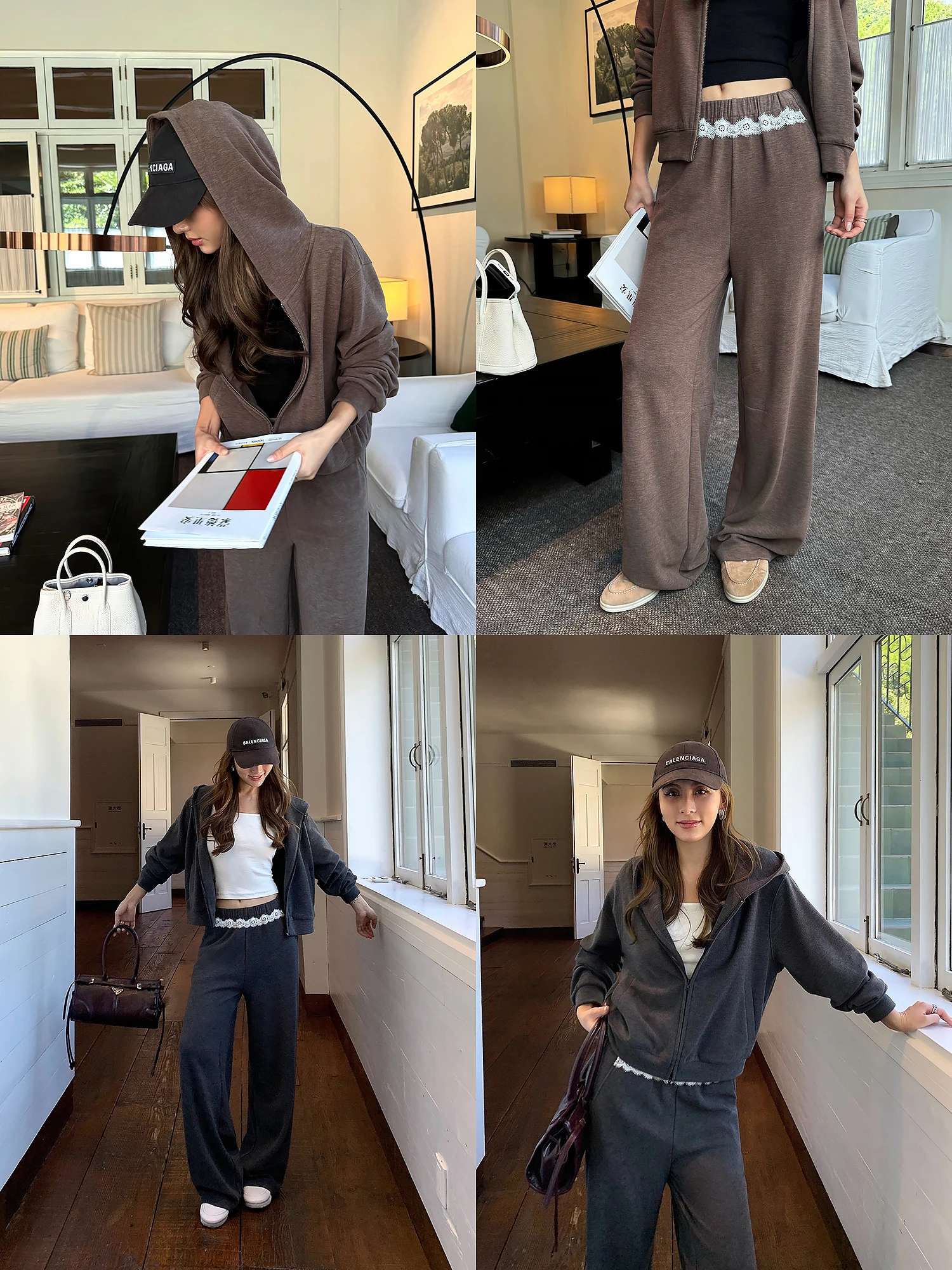 

Женский комплект NEVA HU: худи на молнии и повседневные брюки. Удобный, дышащий, приталенный крой. Верхняя одежда для женщин.