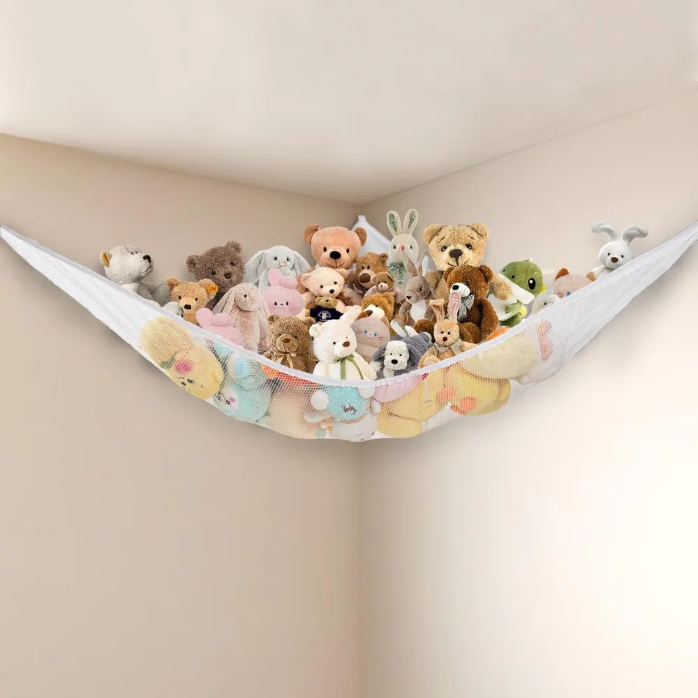 

Plush Toy Hammock Corner Large Toy Storage Rack Plush Toy Storage Hammock